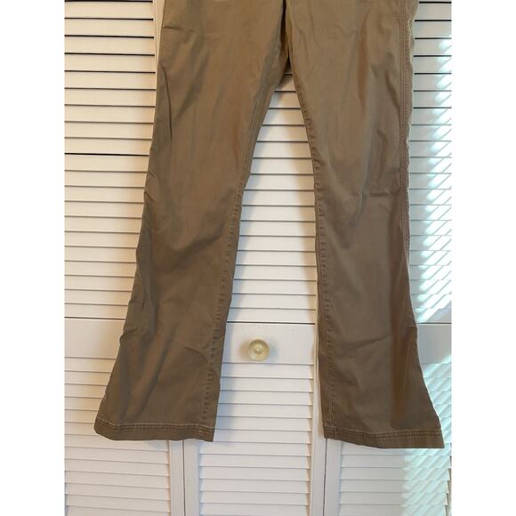 VTG Hollister Y2K Khaki Low Rise Semi Flared Cargo Pants 9R 32x31 Flap Pockets - Picture 5 of 13